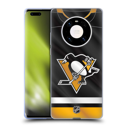 NHL Pittsburgh Penguins Jersey Soft Gel Case for Huawei Mate 40 Pro 5G