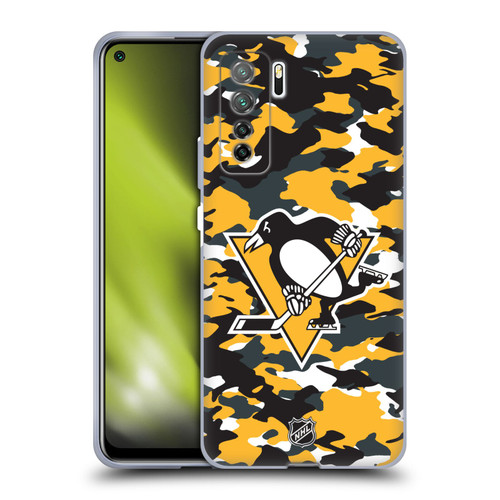 NHL Pittsburgh Penguins Camouflage Soft Gel Case for Huawei Nova 7 SE/P40 Lite 5G