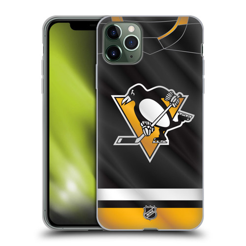 NHL Pittsburgh Penguins Jersey Soft Gel Case for Apple iPhone 11 Pro Max