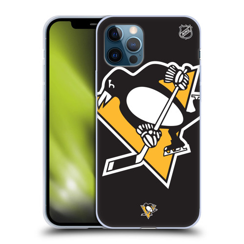 NHL Pittsburgh Penguins Oversized Soft Gel Case for Apple iPhone 12 / iPhone 12 Pro