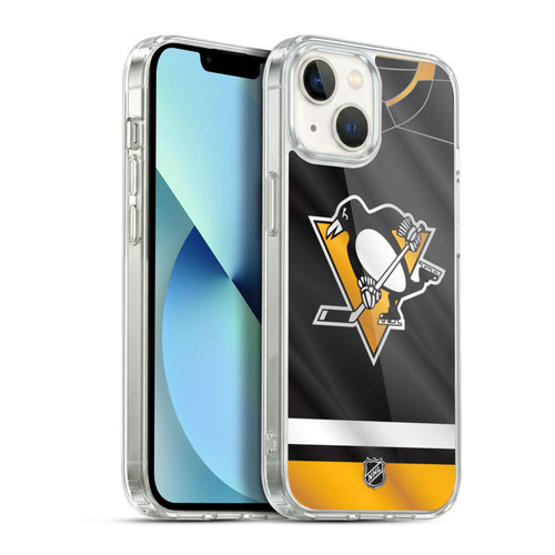 NHL Pittsburgh Penguins Jersey Soft Gel Case for Apple iPhone 13