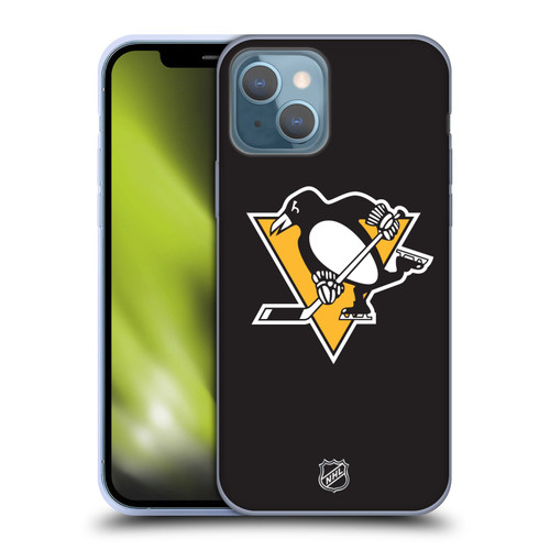 NHL Pittsburgh Penguins Plain Soft Gel Case for Apple iPhone 13