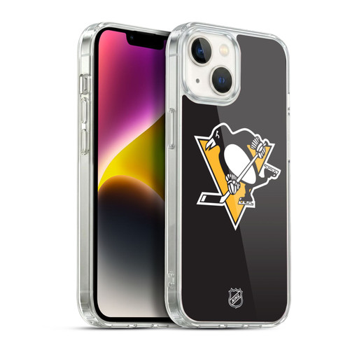 NHL Pittsburgh Penguins Plain Soft Gel Case for Apple iPhone 14
