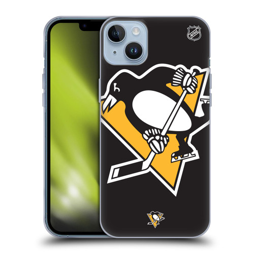 NHL Pittsburgh Penguins Oversized Soft Gel Case for Apple iPhone 14 Plus