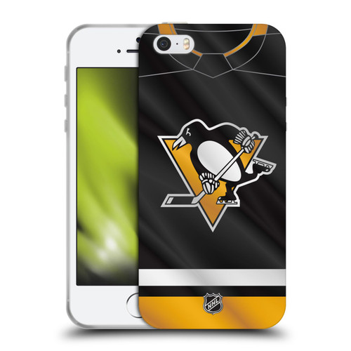 NHL Pittsburgh Penguins Jersey Soft Gel Case for Apple iPhone 5 / 5s / iPhone SE 2016
