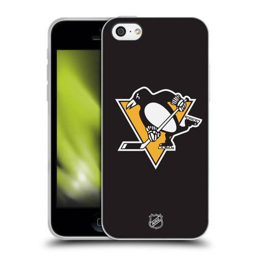 NHL Pittsburgh Penguins Plain Soft Gel Case for Apple iPhone 5c