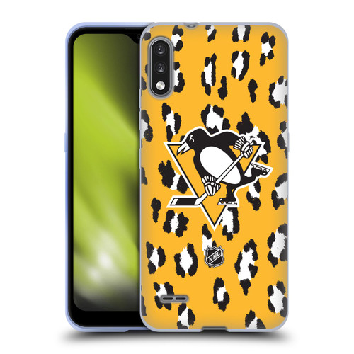 NHL Pittsburgh Penguins Leopard Patten Soft Gel Case for LG K22