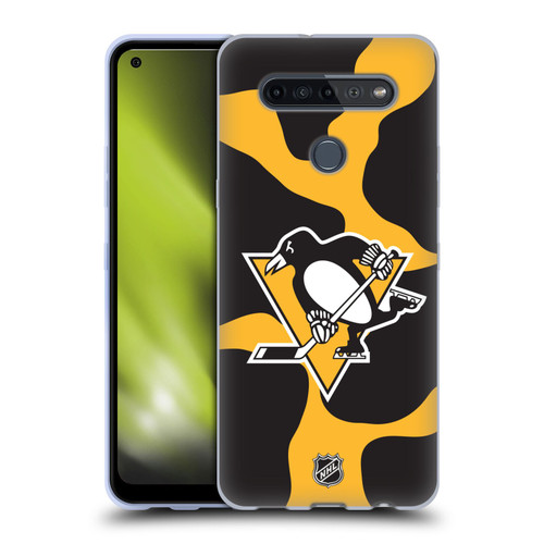 NHL Pittsburgh Penguins Cow Pattern Soft Gel Case for LG K51S