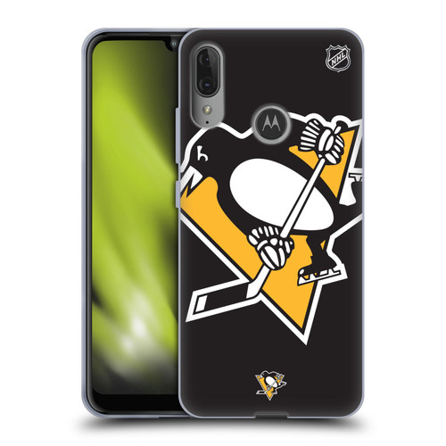 NHL Pittsburgh Penguins Oversized Soft Gel Case for Motorola Moto E6 Plus