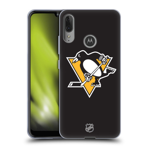 NHL Pittsburgh Penguins Plain Soft Gel Case for Motorola Moto E6 Plus