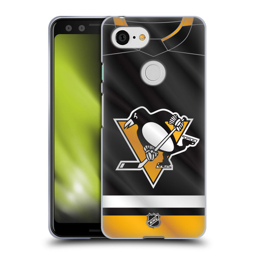 NHL Pittsburgh Penguins Jersey Soft Gel Case for Google Pixel 3