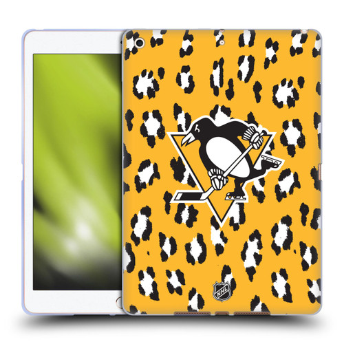 NHL Pittsburgh Penguins Leopard Patten Soft Gel Case for Apple iPad 10.2 2019/2020/2021