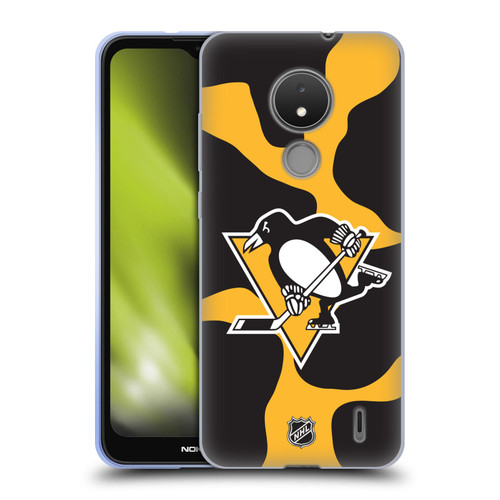 NHL Pittsburgh Penguins Cow Pattern Soft Gel Case for Nokia C21