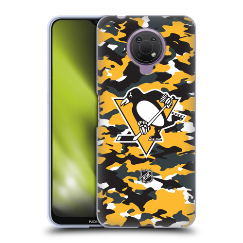 NHL Pittsburgh Penguins Camouflage Soft Gel Case for Nokia G10
