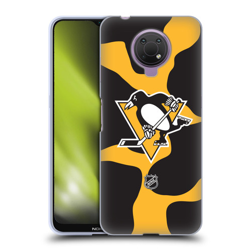 NHL Pittsburgh Penguins Cow Pattern Soft Gel Case for Nokia G10