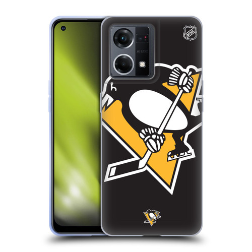 NHL Pittsburgh Penguins Oversized Soft Gel Case for OPPO Reno8 4G