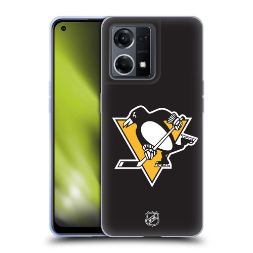 NHL Pittsburgh Penguins Plain Soft Gel Case for OPPO Reno8 4G