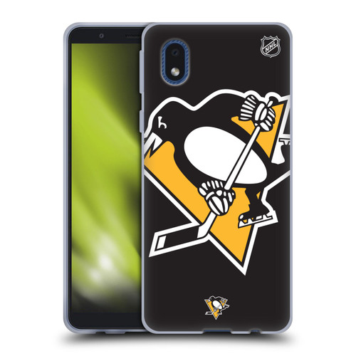 NHL Pittsburgh Penguins Oversized Soft Gel Case for Samsung Galaxy A01 Core (2020)