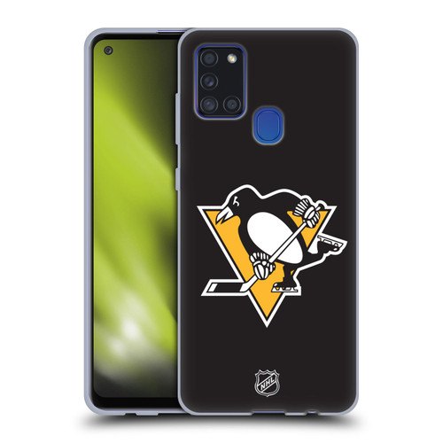 NHL Pittsburgh Penguins Plain Soft Gel Case for Samsung Galaxy A21s (2020)