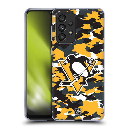 NHL Pittsburgh Penguins Camouflage Soft Gel Case for Samsung Galaxy A33 5G (2022)