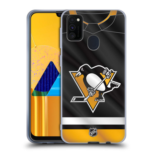 NHL Pittsburgh Penguins Jersey Soft Gel Case for Samsung Galaxy M30s (2019)/M21 (2020)