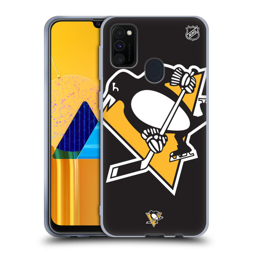 NHL Pittsburgh Penguins Oversized Soft Gel Case for Samsung Galaxy M30s (2019)/M21 (2020)