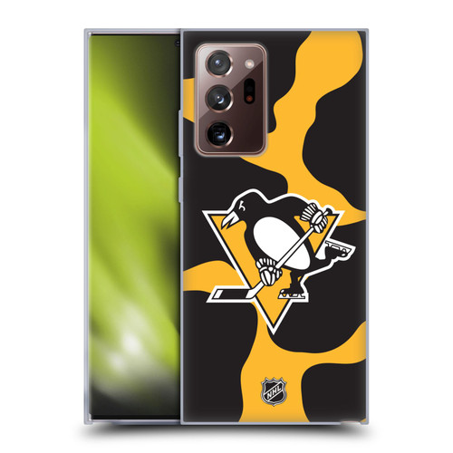 NHL Pittsburgh Penguins Cow Pattern Soft Gel Case for Samsung Galaxy Note20 Ultra / 5G