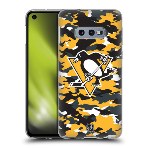 NHL Pittsburgh Penguins Camouflage Soft Gel Case for Samsung Galaxy S10e