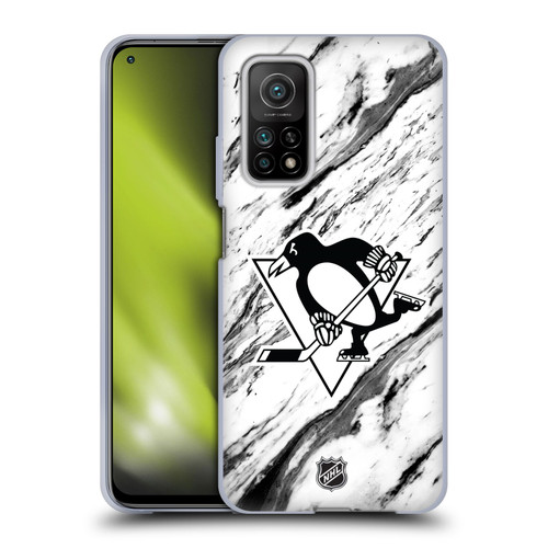 NHL Pittsburgh Penguins Marble Soft Gel Case for Xiaomi Mi 10T 5G