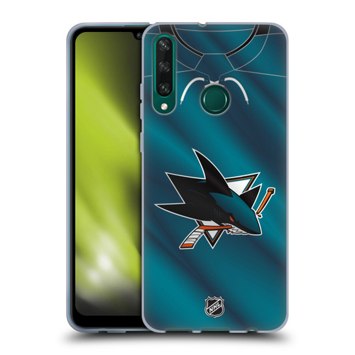 NHL San Jose Sharks Jersey Soft Gel Case for Huawei Y6p