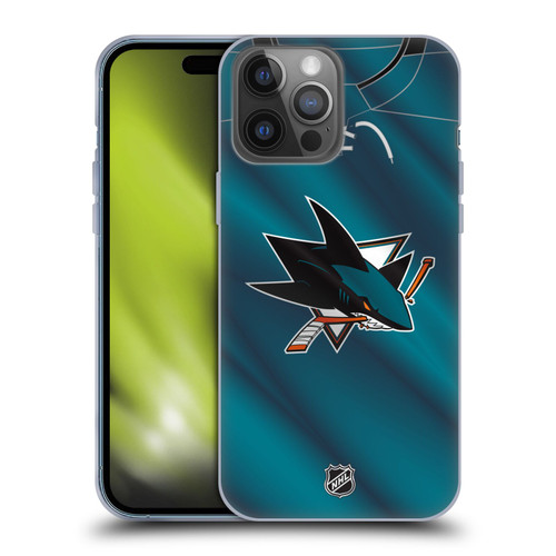 NHL San Jose Sharks Jersey Soft Gel Case for Apple iPhone 14 Pro Max