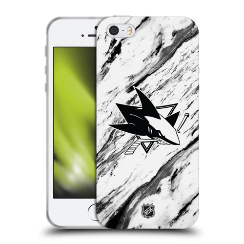 NHL San Jose Sharks Marble Soft Gel Case for Apple iPhone 5 / 5s / iPhone SE 2016