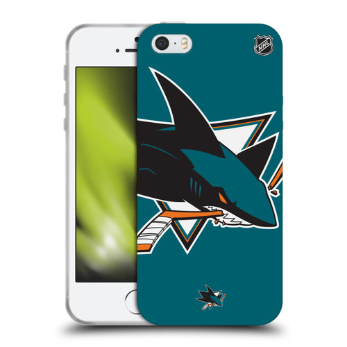 NHL San Jose Sharks Oversized Soft Gel Case for Apple iPhone 5 / 5s / iPhone SE 2016