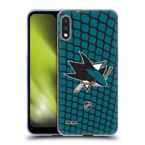 NHL San Jose Sharks Net Pattern Soft Gel Case for LG K22