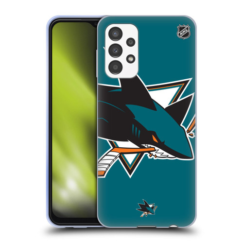 NHL San Jose Sharks Oversized Soft Gel Case for Samsung Galaxy A13 (2022)