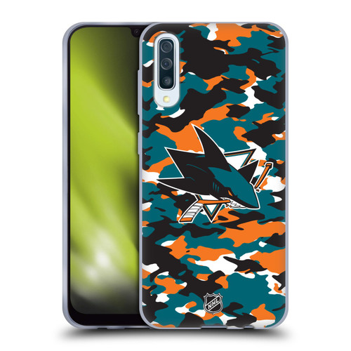 NHL San Jose Sharks Camouflage Soft Gel Case for Samsung Galaxy A50/A30s (2019)