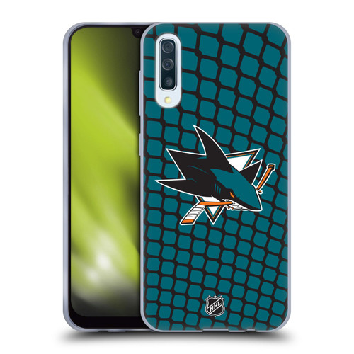 NHL San Jose Sharks Net Pattern Soft Gel Case for Samsung Galaxy A50/A30s (2019)