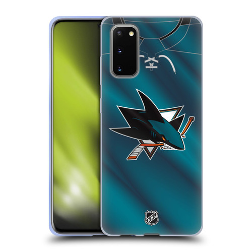 NHL San Jose Sharks Jersey Soft Gel Case for Samsung Galaxy S20 / S20 5G