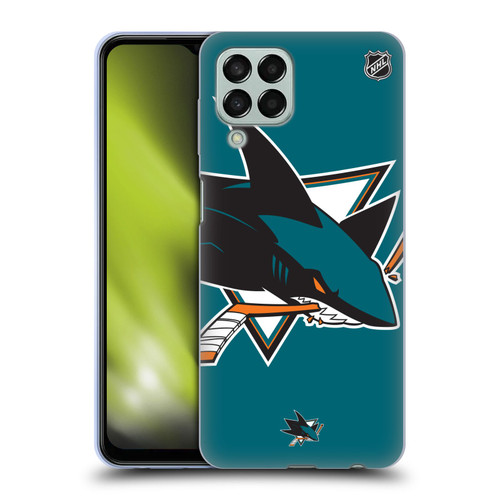 NHL San Jose Sharks Oversized Soft Gel Case for Samsung Galaxy M33 (2022)