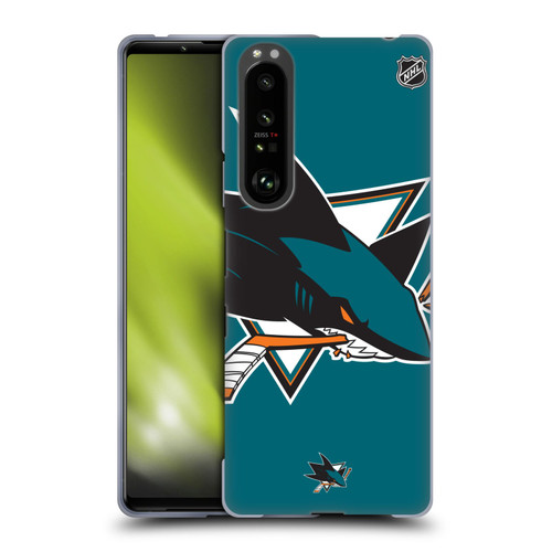 NHL San Jose Sharks Oversized Soft Gel Case for Sony Xperia 1 III