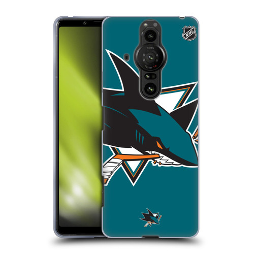 NHL San Jose Sharks Oversized Soft Gel Case for Sony Xperia Pro-I