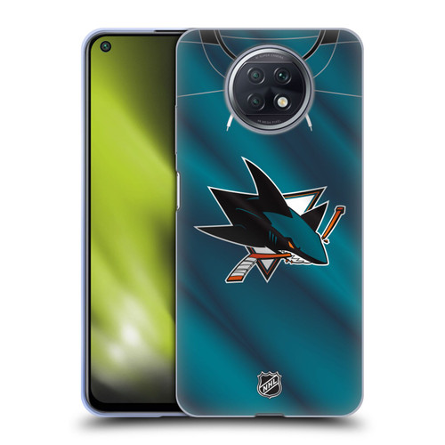 NHL San Jose Sharks Jersey Soft Gel Case for Xiaomi Redmi Note 9T 5G