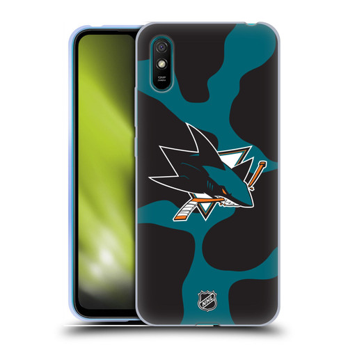 NHL San Jose Sharks Cow Pattern Soft Gel Case for Xiaomi Redmi 9A / Redmi 9AT