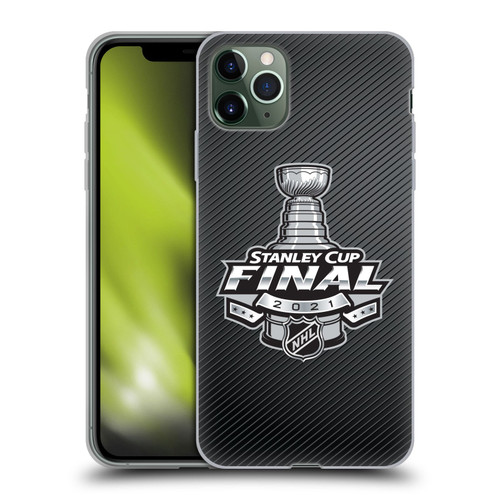 NHL 2021 Stanley Cup Final Stripes Soft Gel Case for Apple iPhone 11 Pro Max