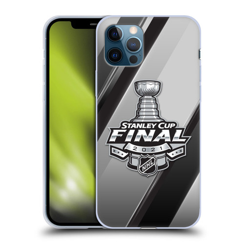 NHL 2021 Stanley Cup Final Stripes 2 Soft Gel Case for Apple iPhone 12 / iPhone 12 Pro