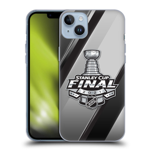 NHL 2021 Stanley Cup Final Stripes 2 Soft Gel Case for Apple iPhone 14 Plus