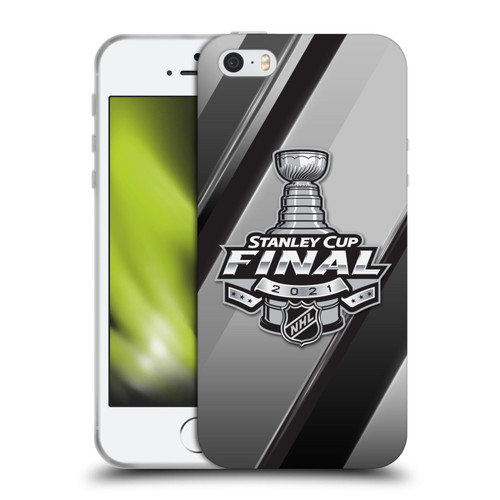 NHL 2021 Stanley Cup Final Stripes 2 Soft Gel Case for Apple iPhone 5 / 5s / iPhone SE 2016