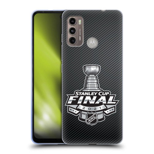 NHL 2021 Stanley Cup Final Stripes Soft Gel Case for Motorola Moto G60 / Moto G40 Fusion