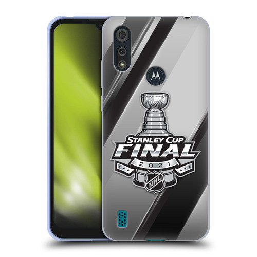 NHL 2021 Stanley Cup Final Stripes 2 Soft Gel Case for Motorola Moto E6s (2020)