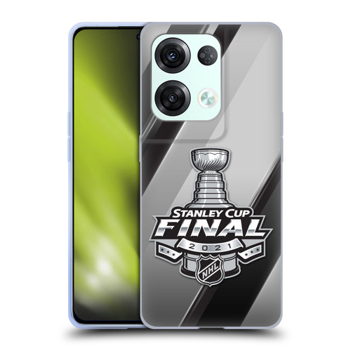 NHL 2021 Stanley Cup Final Stripes 2 Soft Gel Case for OPPO Reno8 Pro